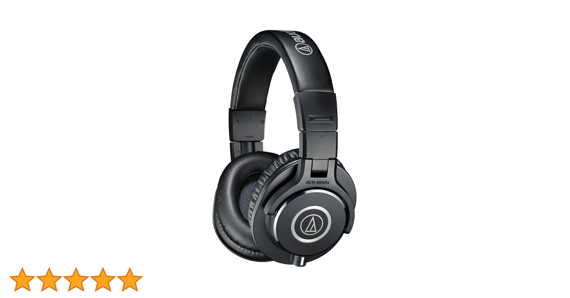 audio-technica ATH-M40x ブラック Fone de Ouvido Audio-Technica ATH-M40x Over-Ear M Series de